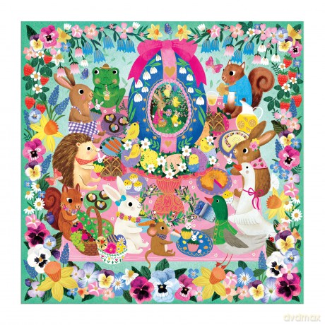 Eggcellent Day 500 Piece Foil Family Puzzle [KSIĄŻKA]