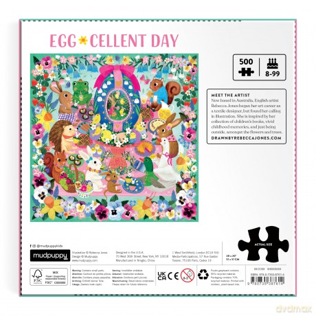 Eggcellent Day 500 Piece Foil Family Puzzle [KSIĄŻKA]