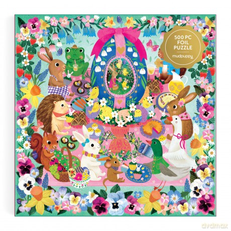 Eggcellent Day 500 Piece Foil Family Puzzle [KSIĄŻKA]