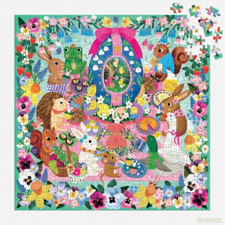 Eggcellent Day 500 Piece Foil Family Puzzle [KSIĄŻKA]