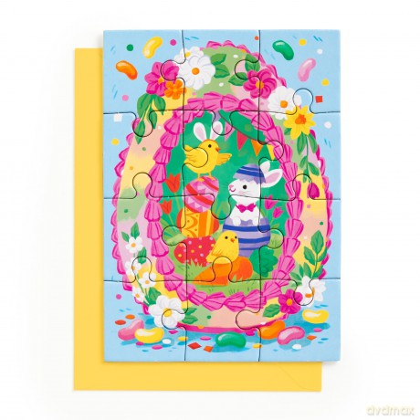 Eggcellent Easter Greeting Card Puzzle [KSIĄŻKA]