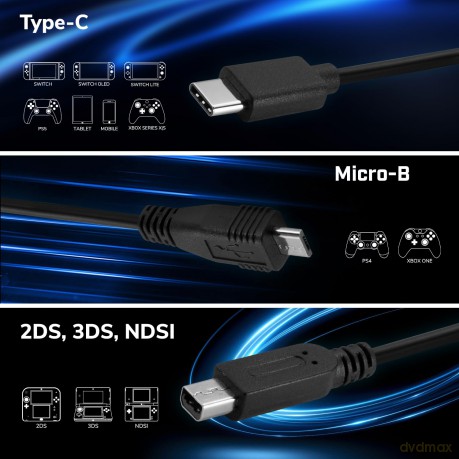 EgoGear Ladekabel 7in1 Playstation, XBOX