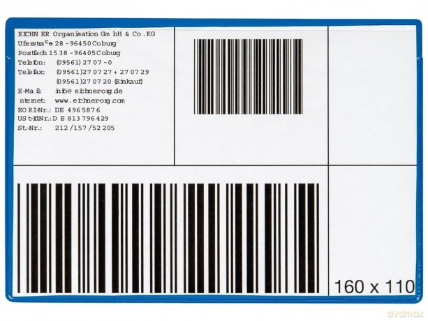 Eichner: EICHNER Etikettentaschen blau 16,0 x 11,