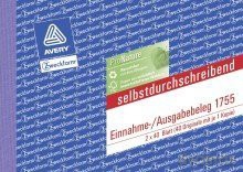 Einnahme-/Ausgabebeleg,A6,2x40