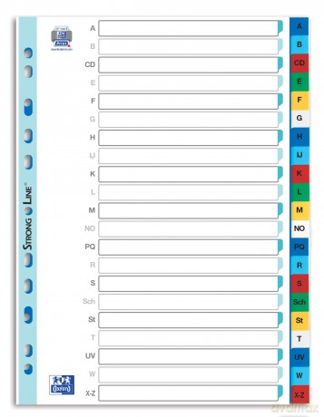 ELBA PP-Register farbig A4 A-Z