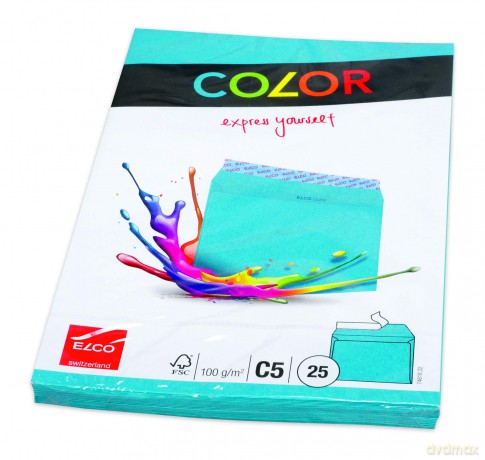 Elco: ELCO Briefumschlge Color DIN C5 ohne Fe