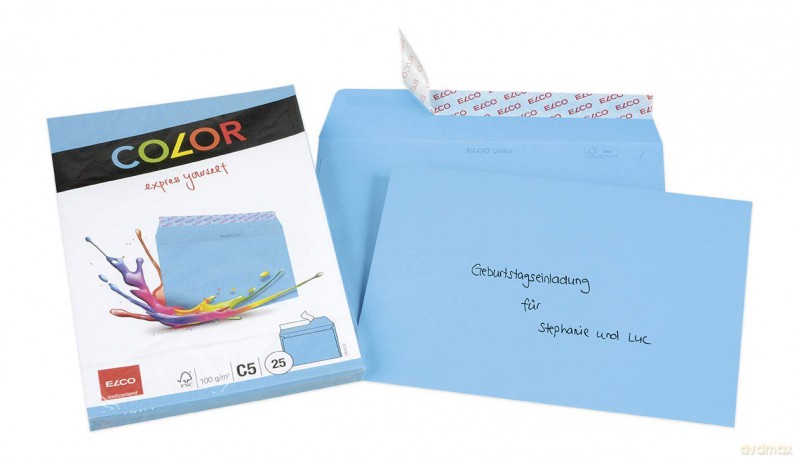 Elco: ELCO Briefumschlge Color DIN C5 ohne Fe