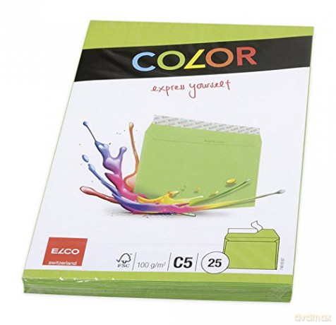 Elco: ELCO Briefumschlge Color DIN C5 ohne Fe