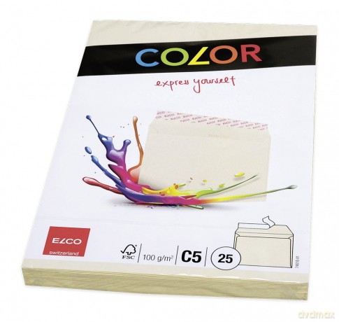 Elco: ELCO Briefumschlge Color DIN C5 ohne Fe