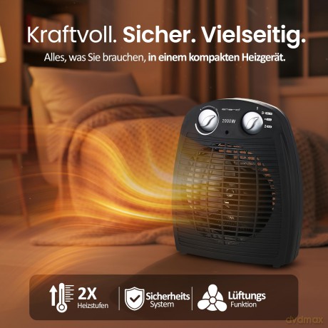 Emerio Heizlźfter 2000 Watt 2 Heizstufen