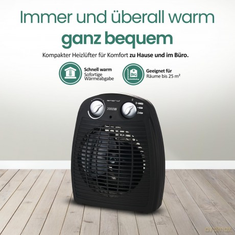 Emerio Heizlźfter 2000 Watt 2 Heizstufen