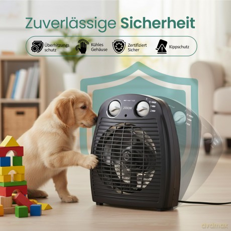 Emerio Heizlźfter 2000 Watt 2 Heizstufen