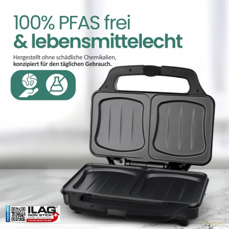 Emerio Sandwichtoaster 2 Scheibentoaster
