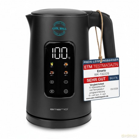 Emerio Wasserkocher 1,7 l schnurlos Desi