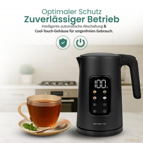 Emerio Wasserkocher 1,7 l schnurlos Desi