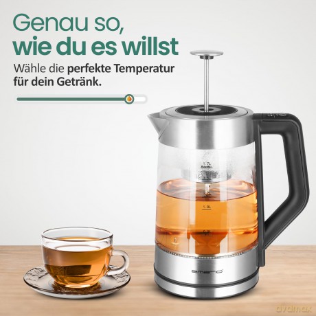 Emerio Wasserkocher 1,7 l, 5 Heizleistun