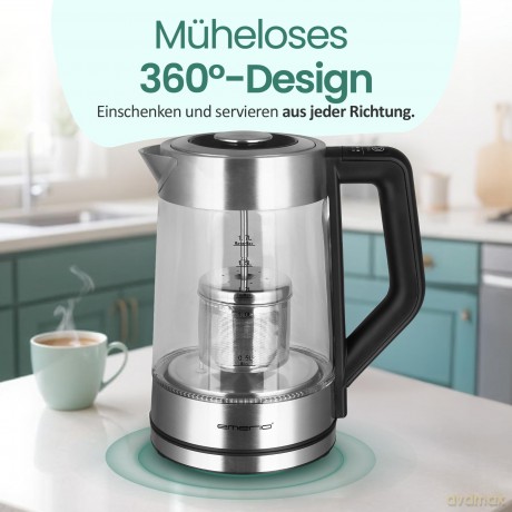 Emerio Wasserkocher 1,7 l, 5 Heizleistun