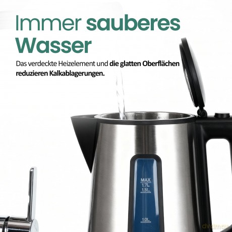 Emerio Wasserkocher, 1.7L Cool Wall auto