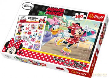 TREFL 160 el. Minnie I Daisy Na Wrotkach + Tatuaże [PUZZLE]