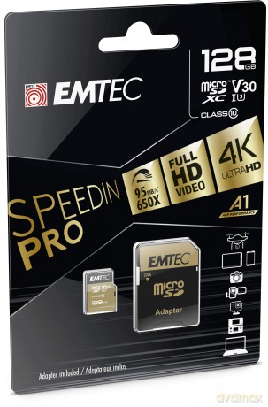 EMTEC MicroSD Card 128GB SDXC CL10 Speed