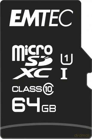 EMTEC MicroSD Card 64GB SDXC CL.10 UHS1