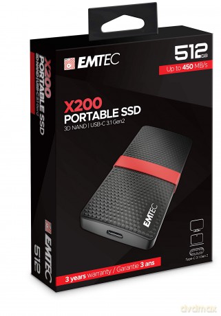 EMTEC SSD Power Plus X200 512 GB externe