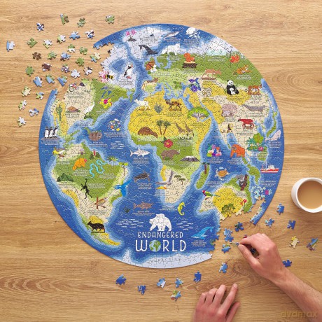 Endangered World 1000 Piece Jigsaw Puzzle [KSIĄŻKA]