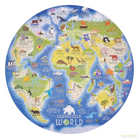 Endangered World 1000 Piece Jigsaw Puzzle [KSIĄŻKA]