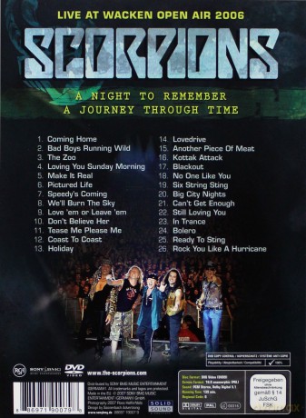 Scorpions: Live at Wacken Open Air 2006 (digipack) [DVD]