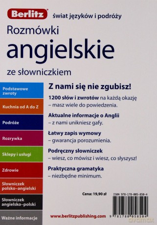 Rozmówki Angielskie Ze Słowniczkiem [KSIĄŻKA]