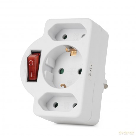 Entac Steckdosenadapter 2x Euro 1x Schu10ZubehśrSONSTIGES54018705075.99125.03.20260789461 59990979
