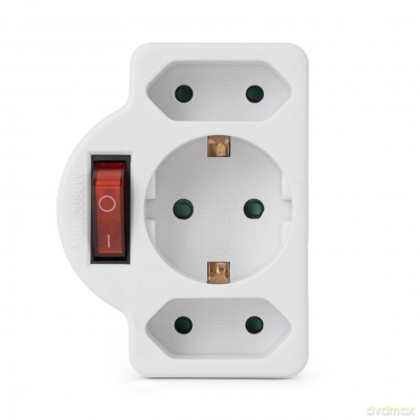 Entac Steckdosenadapter 2x Euro 1x Schu10ZubehśrSONSTIGES54018705075.99125.03.20260789461 59990979