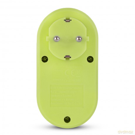 Entac Steckdosenadapter 2x USB-A lime