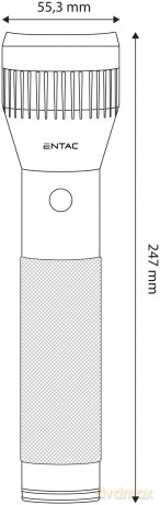 Entac Taschenlampe 2D Alu