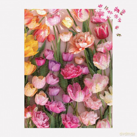 Ephemeral Tulips 1000 Piece Puzzle [KSIĄŻKA]