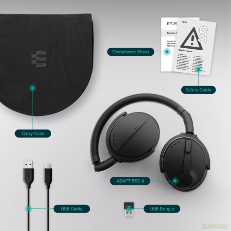 EPOS Sennheiser Adapt 560 Wireless Black