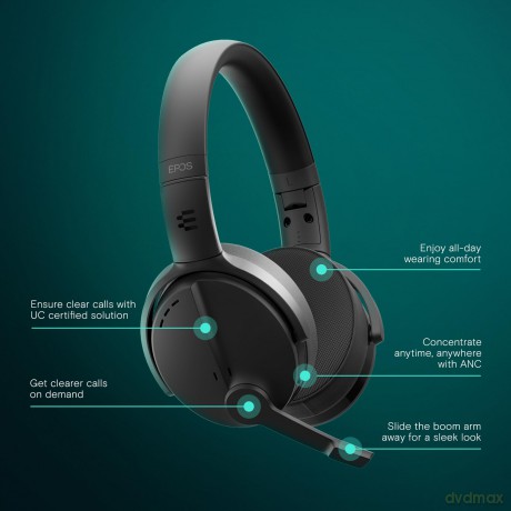 EPOS Sennheiser Adapt 560 Wireless Black