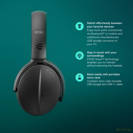 EPOS Sennheiser Adapt 560 Wireless Black