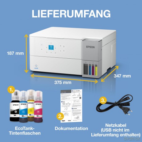 Epson: EPSON EcoTank ET-2956 3 in 1 Tintenstrah
