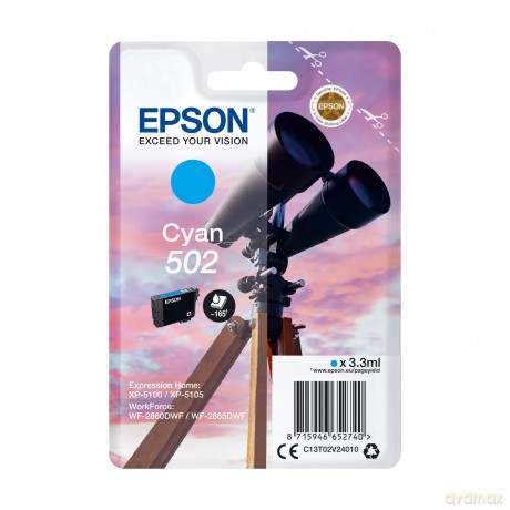 EPSON Tinte 502/T02V24 cyan