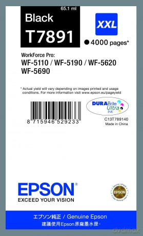 EPSON Tinte T7891 XXL schwarz