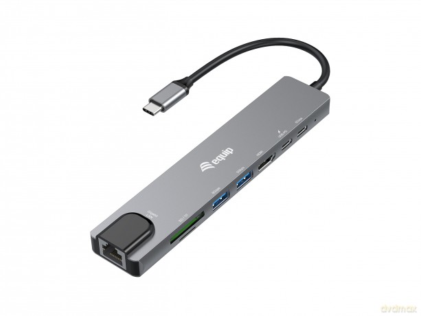 Equip Adapter USB-C -> HDMI,GbE,3xUSB3.2
