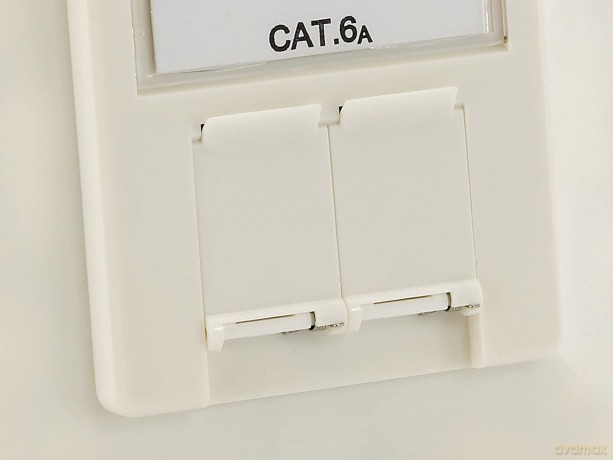 Equip Aufputz Frontplatte Cat6A 2x RJ45