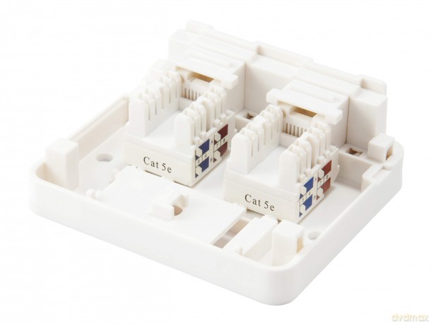 Equip Aufputzdose 2x Keystone Jack mit