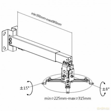 Equip Beamer Deckenhalterung universal b