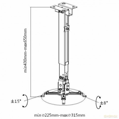 Equip Beamer Deckenhalterung universal b