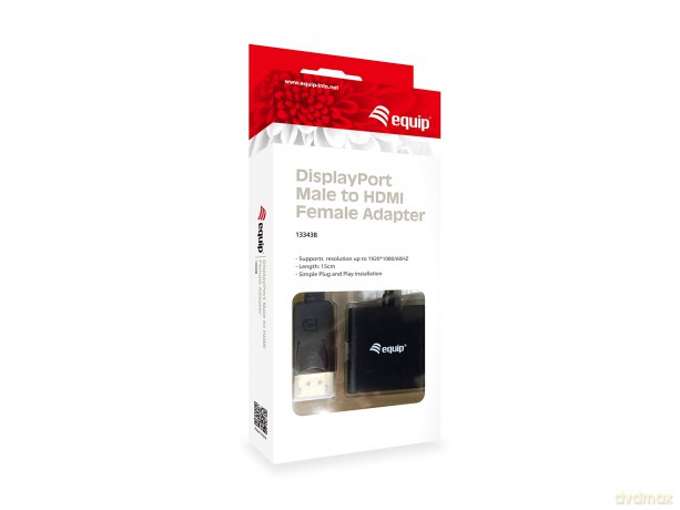 Equip Displayport->HDMI Adapter St/Bu 19