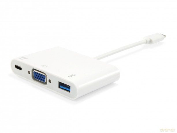 Equip Dock USB-C->VGA,USB3.0,60WPD 1920x