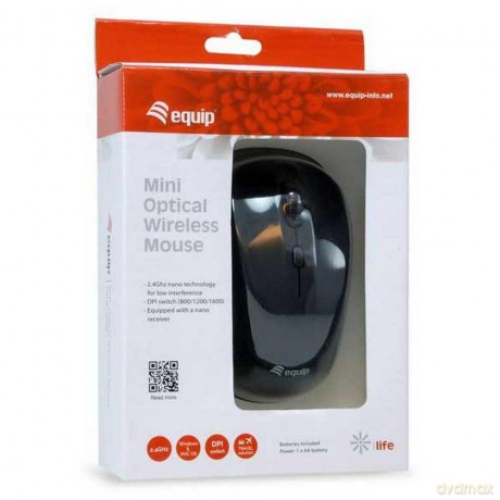 Equip Optische Maus kabellos USB Mini