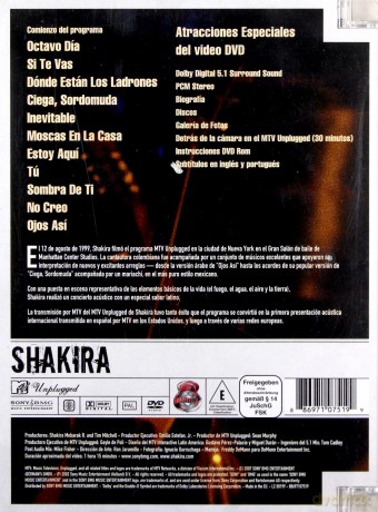Shakira: MTV Unplugged [DVD]